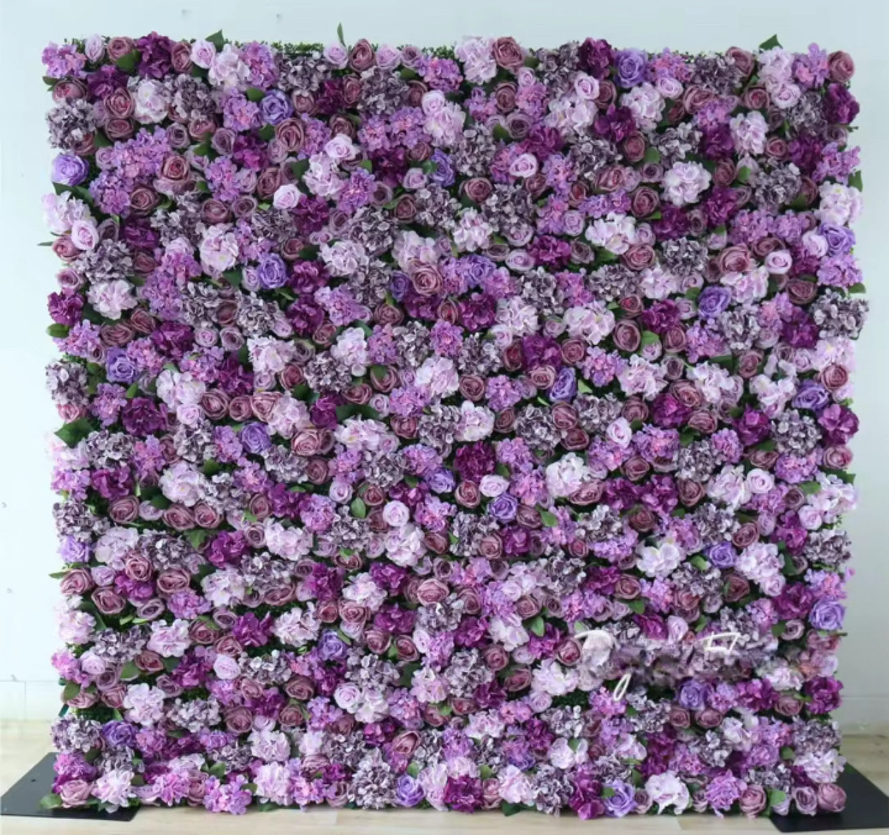 Purple Floral Wall 8'x8'
