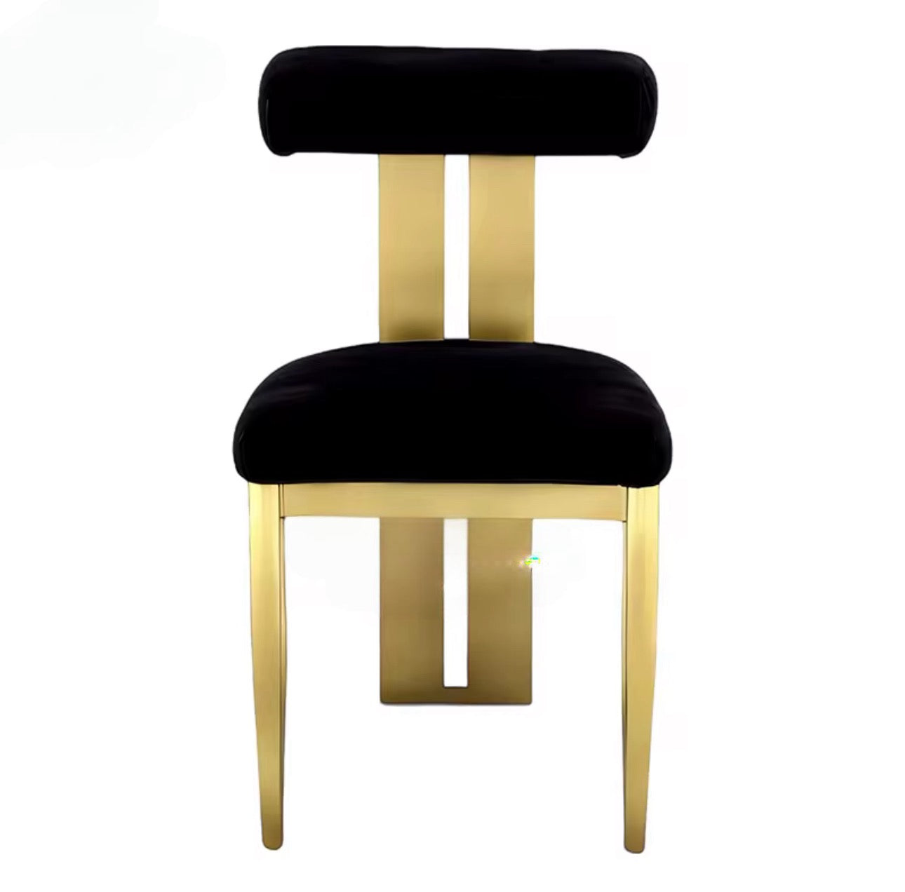 Custom Modern Luxury Velvet Vinyl Dining Chair Stainless Steel Gold Wedding Chairs