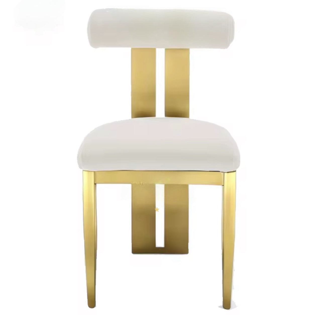 Custom Modern Luxury Velvet Vinyl Dining Chair Stainless Steel Gold Wedding Chairs