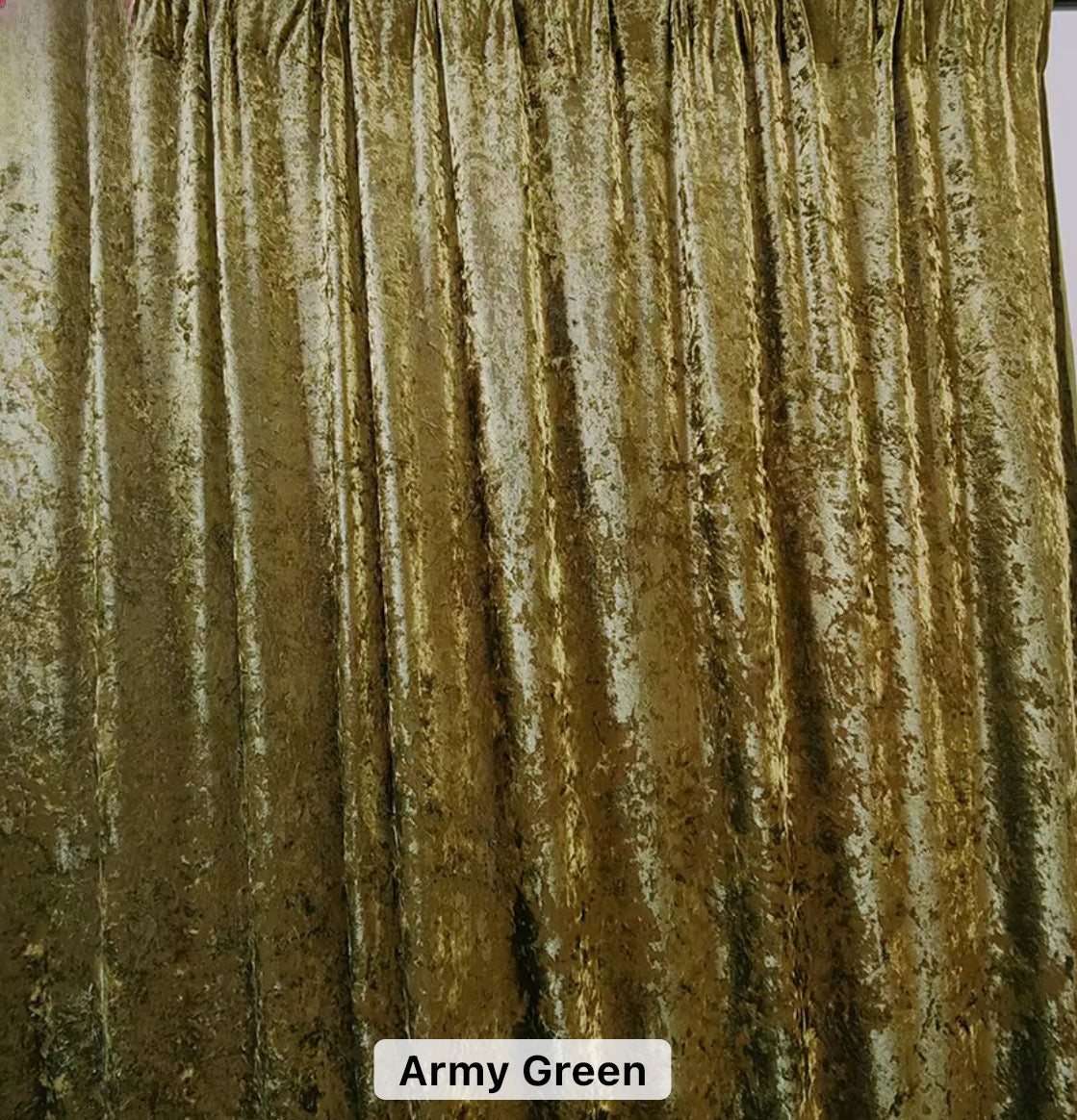 Crushed Velvet Heavy Cloth Backdrop Drapes Curtain