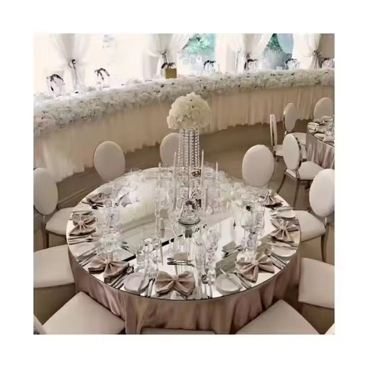 60" Thick Shiny Acrylic Mirror Table Top