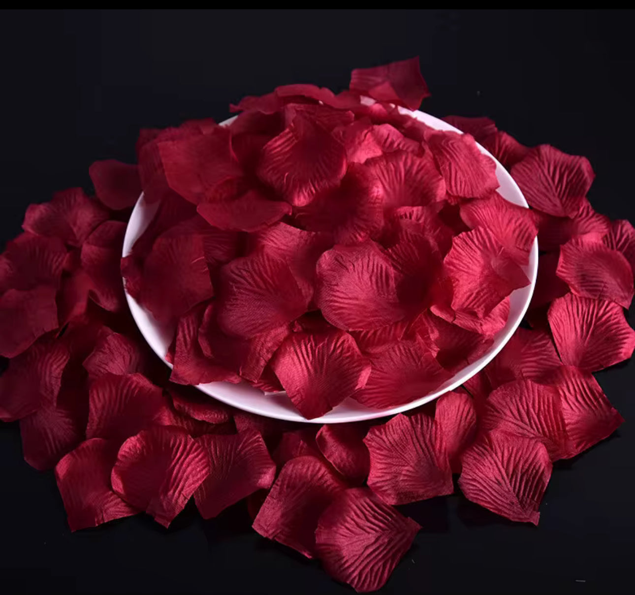 Rose Petals Artificial Silk Flower Red Rose Petals Decor