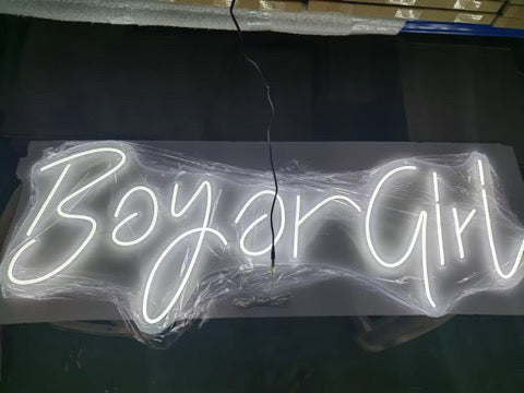 Boy or Girl Neon Sign 119*45cm