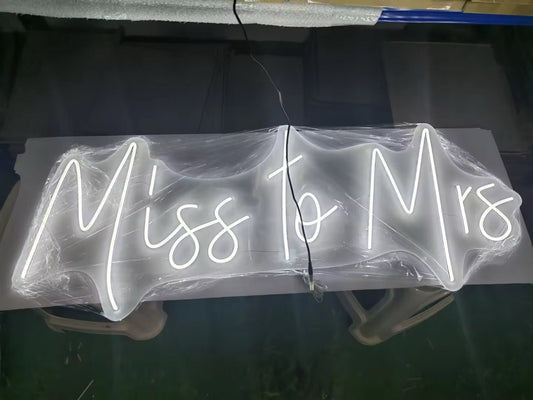 Miss to Mrs Neon Sign 119*45cm