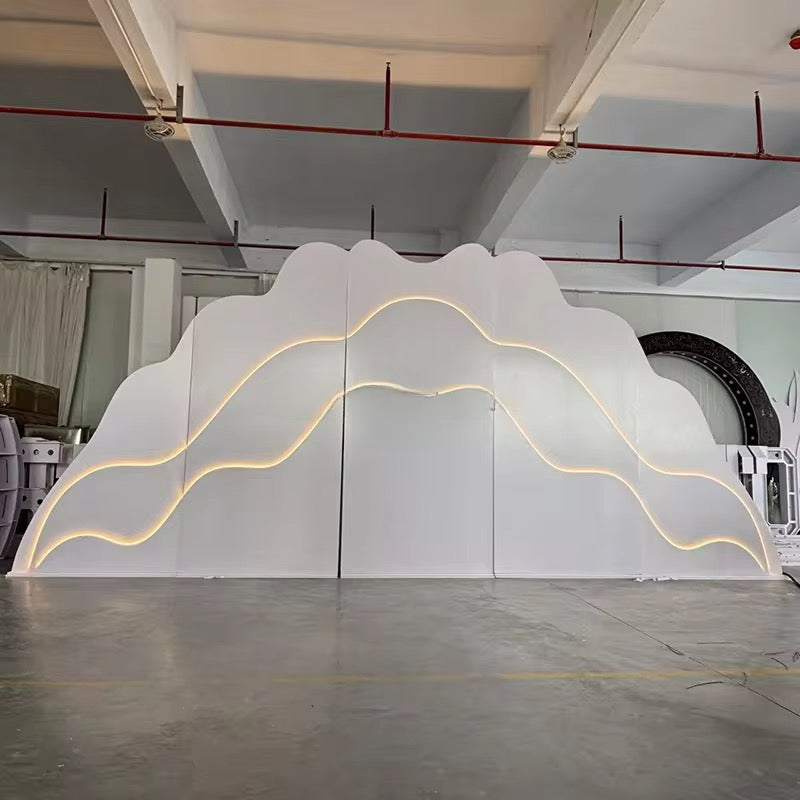 Cloud  Led Light Acrylic Backdrop Decoration