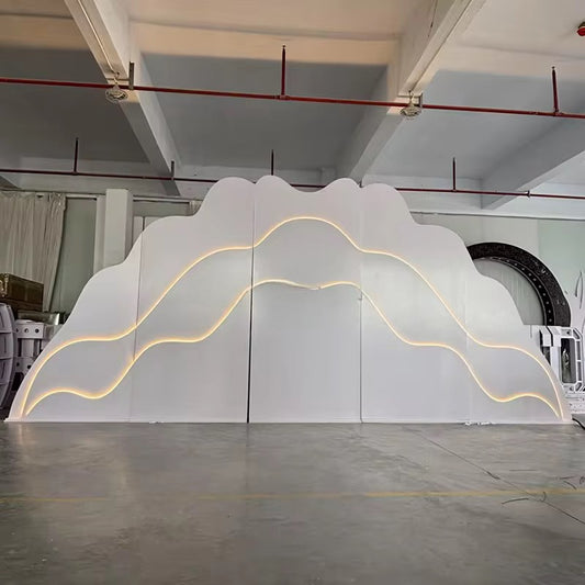 Cloud  Led Light Acrylic Backdrop Decoration