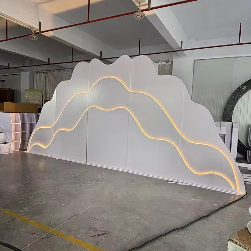 Cloud  Led Light Acrylic Backdrop Decoration