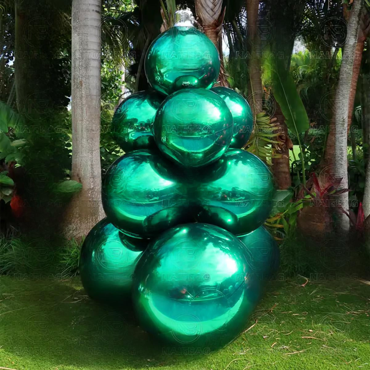 Sizes 16" - 157"  Inflatable Ornament Christmas Sphere Mirror Balloons