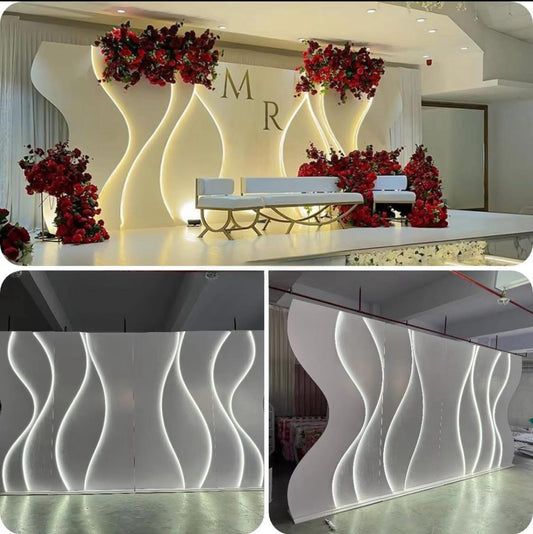 Modern Classy Acrylic Backdrop with Light