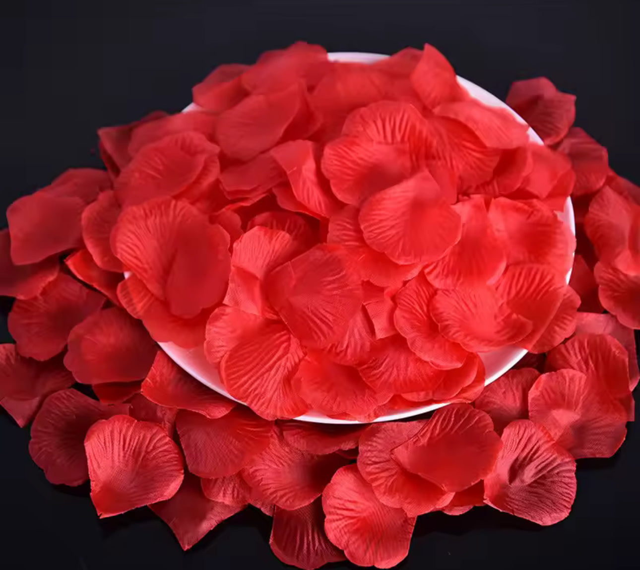 Rose Petals Artificial Silk Flower Red Rose Petals Decor